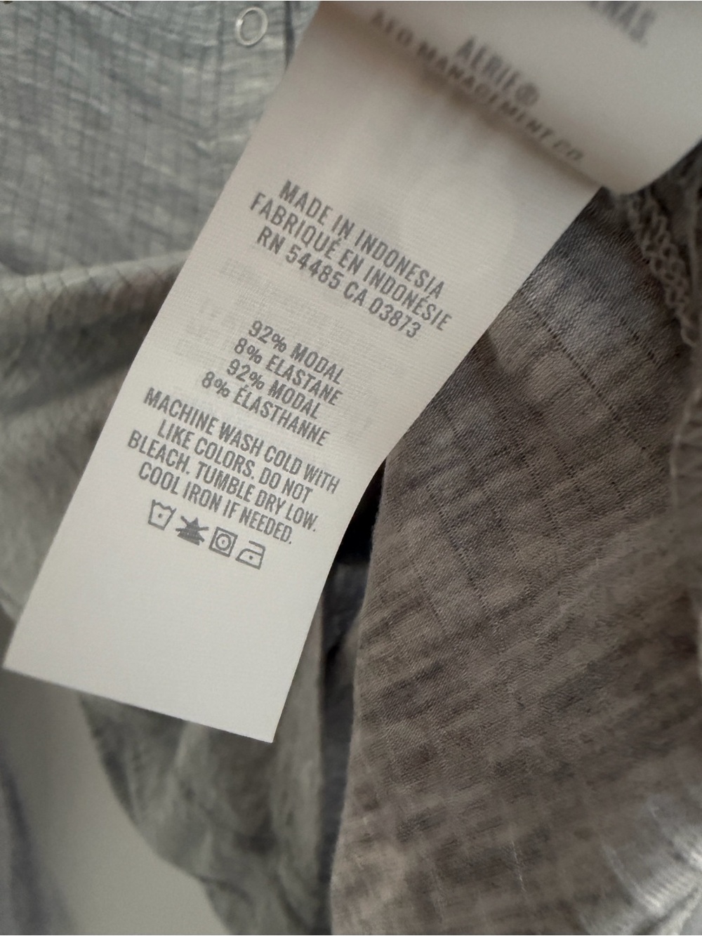 Aerie Lightweight Grey Button-Front Women's Top Gray NWT - Picture 5 of 6